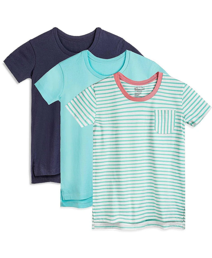 Mightly Girls 3pk Fair Trade Organic Cotton Extended Length Tees