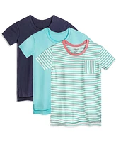 Mightly Girls 3pk Fair Trade Organic Cotton Extended Length Tees
