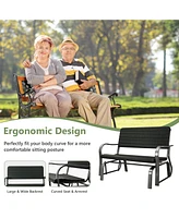 Vebreda Sugift Outdoor Patio Steel Swing Bench Loveseat