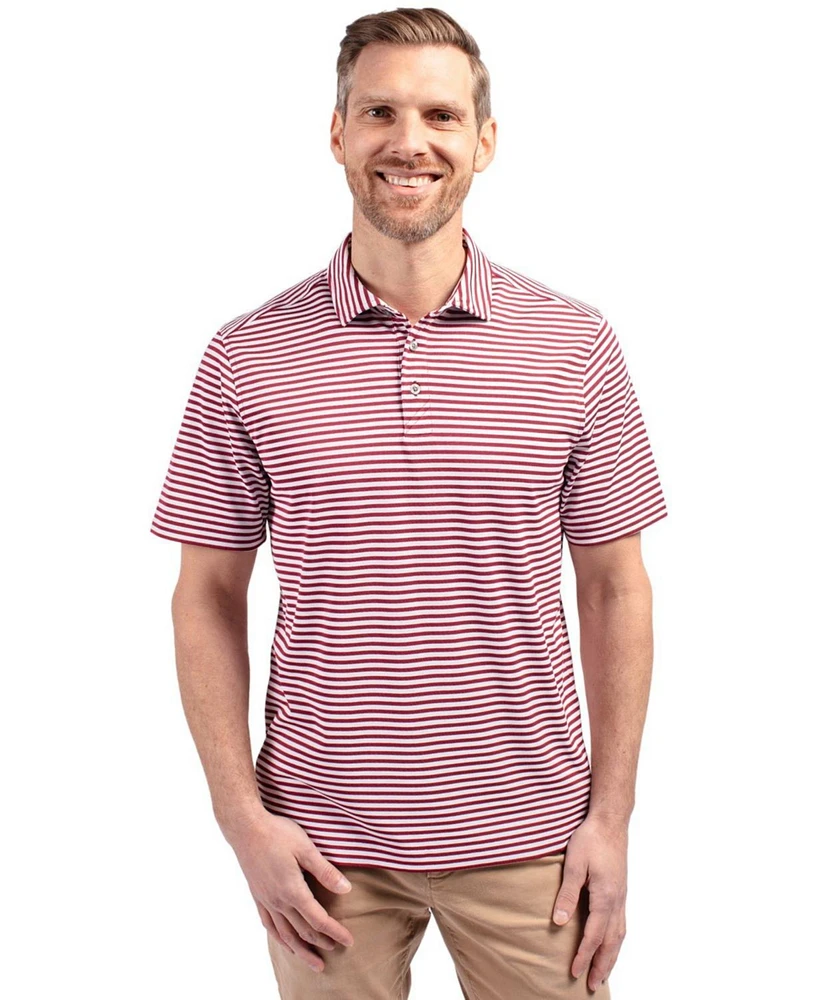 Cutter & Buck Big Tall Virtue Eco Pique Stripe Recycled Polo Shirt