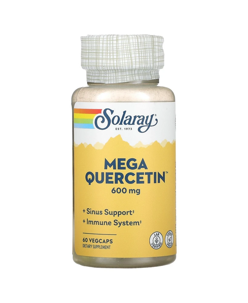 Solaray Mega Quercetin 600 mg - 60 VegCaps - Assorted Pre