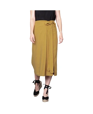 Standards & Practices Women's Wrap Style A-Line Skirt
