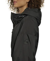 Karl Lagerfeld Women's Dropped Shoulder Bomber Jacket