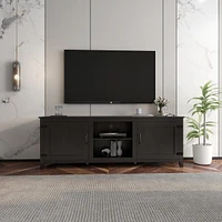 Streamdale Furniture Tv Stand Storage Media Console Entertainment Center, Tradition, With Doors