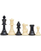 We Games Tournament Chess Set, Roll-up Board, Weighted Pieces 3.75 in. King
