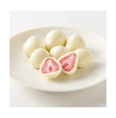 Andy Anand Chocolatier Andy Anand Premium Freeze Dried Strawberries Dipped In Belgian White Chocolate, Delicious