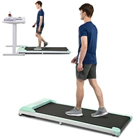 Streamdale Furniture 2 In 1 Under Desk Electric Treadmill 2.5HP, With Tooth App And Speaker, Remote Control