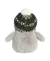 Aurora Small Chillin' Chick Chiyu Holiday Festive Plush Toy Gray 8.5"