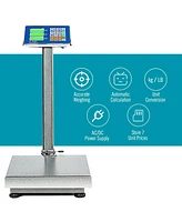 Sugift 660 lbs Weight Platform Scale Digital Floor Folding Scale