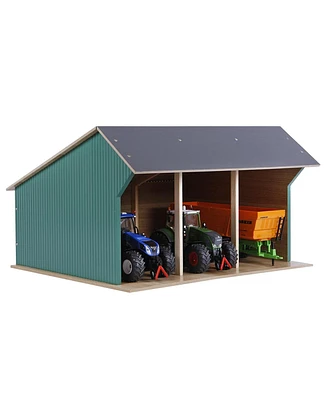 Universal Hobbies 1/32 Large Farm Machinery 3-Bay Shed with High Roof