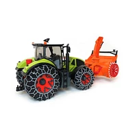 Bruder 1/16 Claas Axion Tractor with Snow Blower & Tire Chains