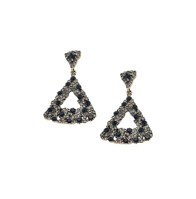 Sohi Women's Triangle Drop Earrings