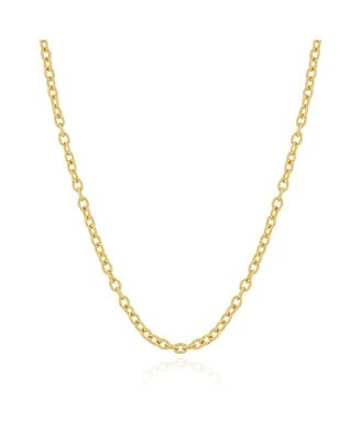 The Lovery Textured Link Chain Necklace 14K Gold