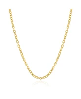 The Lovery Textured Link Chain Necklace 14K Gold