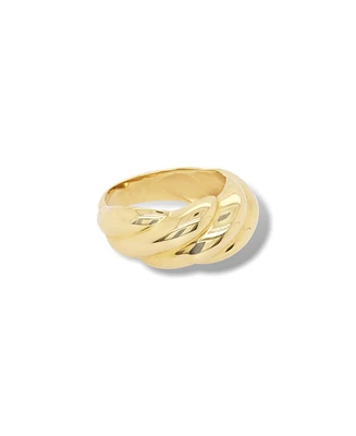 The Lovery Gold Croissant Ring