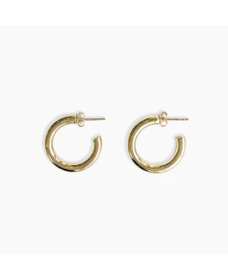 sanctuaire Hoop Earrings 14K Solid Gold