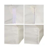 Yescom 10'x10' Gazebo Top Replacement for 2 Tier Outdoor Canopy Cover Patio Garden Yard White