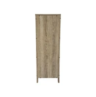 Merrick Lane Delilah 2 Drawer Bathroom Storage Cabinet Organizer With Open Display Shelf