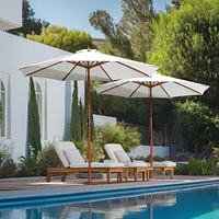 9Ft Patio Umbrella Cover Replacement Top Canopy 8 Rib Outdoor Gazebo Market Wedding