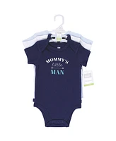 Touched by Nature Baby Boys Hudson Baby Cotton Bodysuits, Mommys Man