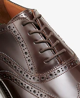 G.h.bass Men's Monogram Double Brogue Wingtip Derby Dress Shoes