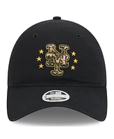 New Era Women's Black New York Mets 2024 Armed Forces Day 9TWENTY Adjustable Hat