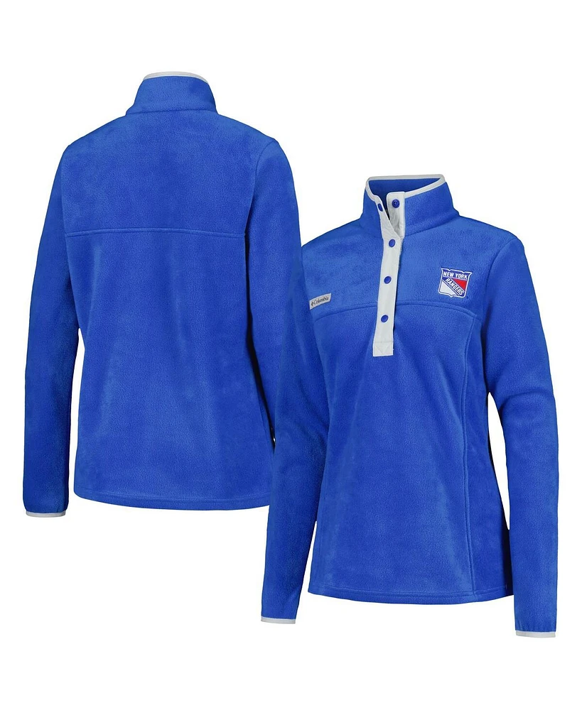 Columbia Women's Blue New York Rangers Benton Springs Half-Snap Jacket