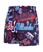 Pro Standard Men's Navy Atlanta Braves Toss Logo Woven Shorts