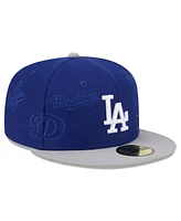 New Era Men's Royal/Gray Los Angeles Dodgers Multi Logo 59FIFTY Fitted Hat