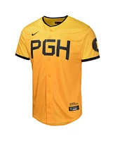 Nike Big Boys and Girls Roberto Clemente Gold Pittsburgh Pirates City Connect Limited Player Jersey