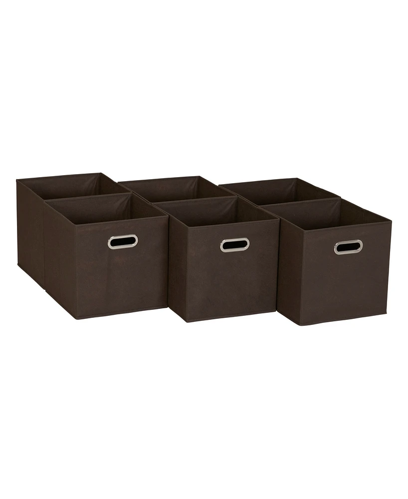 Household Essentials 6 ct Open Fabric Cube Storage Bins