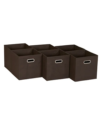 Household Essentials 6 ct Open Fabric Cube Storage Bins