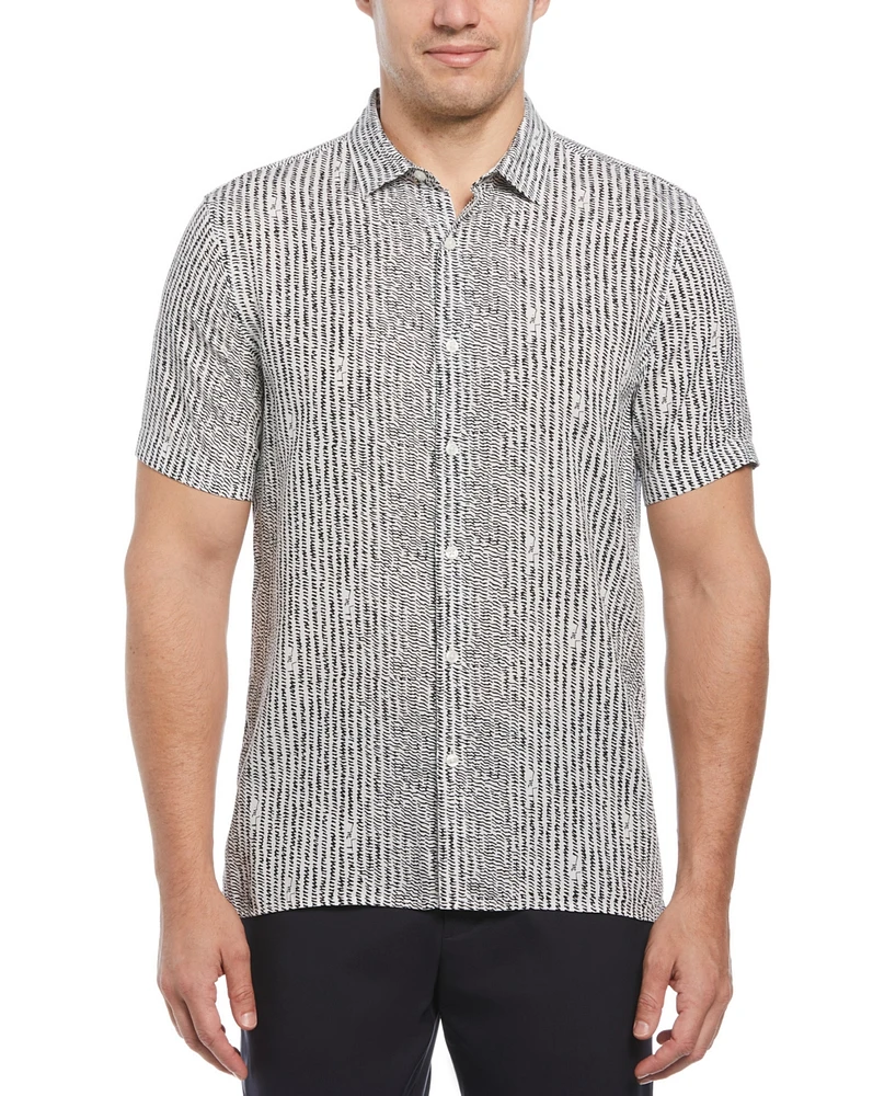 Perry Ellis Men's Scribble Line Shirt