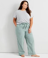 State of Day Women's Printed Poplin Pajama Pants Xs-3X, Exclusively at Macy's