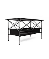 Folding Aluminum Outdoor Table with Carrying Bag