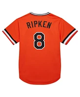 Mitchell Ness Men's Cal Ripken Jr. Orange Baltimore Orioles 2001 Cooperstown Collection Authentic Throwback Jersey