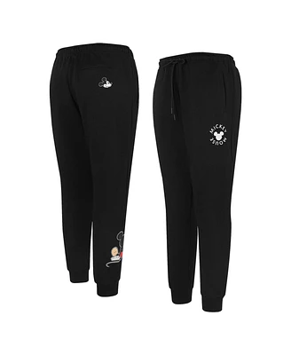 Freeze Max Women's Black Mickey Mouse Happiness Fleece Jogger