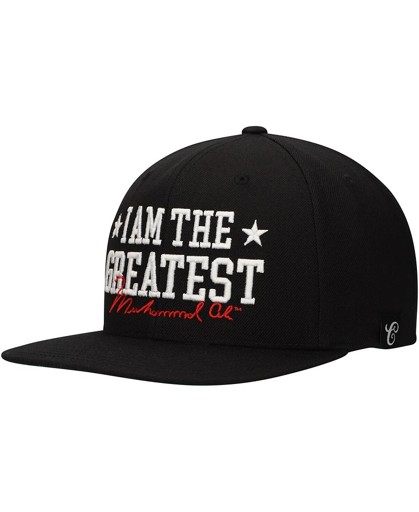 Contenders Clothing Men's and Women's Muhammad Ali Black I Am the Greatest Snapback Hat