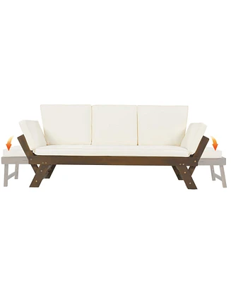 Streamdale Furniture Wooden Daybed Sofa Chaise Lounge for Small Outdoor Spaces