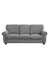 Simplie Fun Dark Grey 3 Seater for Home or Office Use