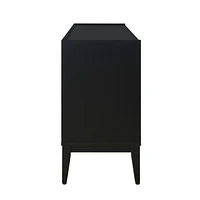 Wooden Sideboard with 4 Doors and Adjustable Shelf
