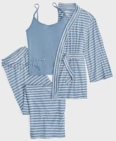 State of Day Women's 3-Piece. Fluid-Knit Pajama Set, Created for Macy's