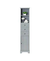 Simplie Fun 3-Drawer Tall Bathroom Storage Cabinet