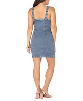 Celebrity Pink Juniors' Sleeveless Denim Bodycon Dress