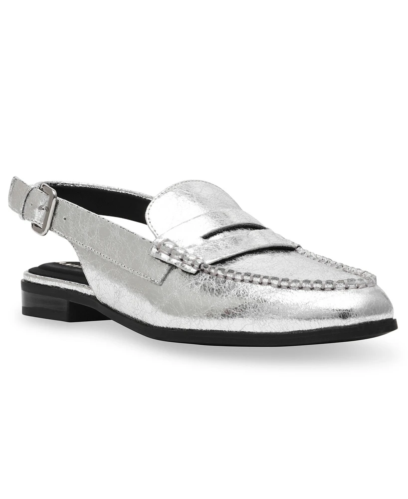 Anne Klein Women's Birdie Slingback Mule Penny Loafers