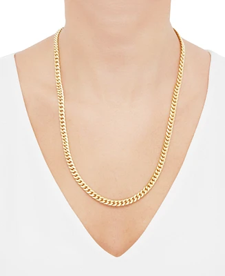 Italian Gold Miami Cuban Link 24" Chain Necklace (6mm) in 10k Gold