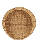 Household Essentials Round Woven Basket with Handles