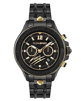 Plein Sport Men's Warrior Tech Chronograph Date Quartz Black Stainless Steel 47.5MM