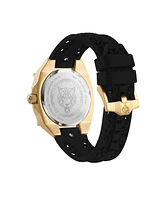 Plein Sport Men's Thunder Force Three Hand Quartz Black Silicone 47MM