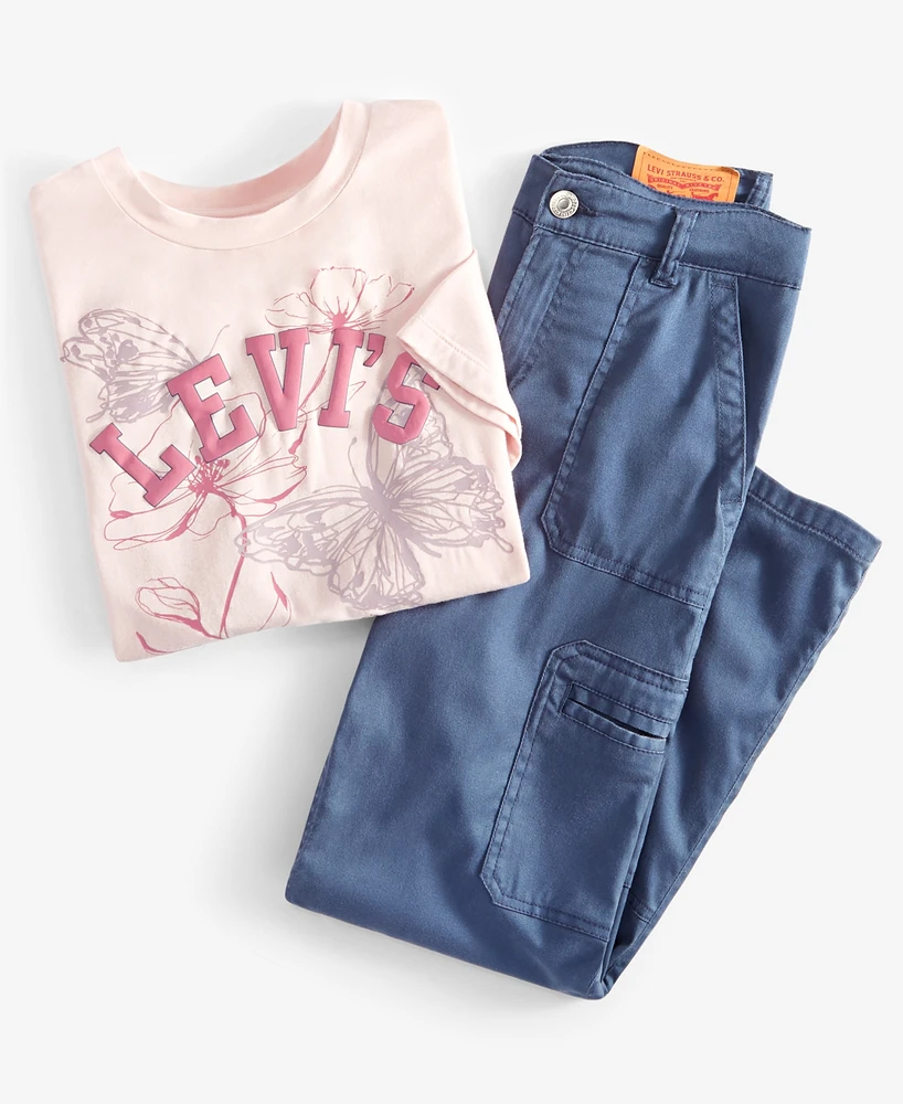 Levi's Big Girls Lightweight Wide Cargo Pants